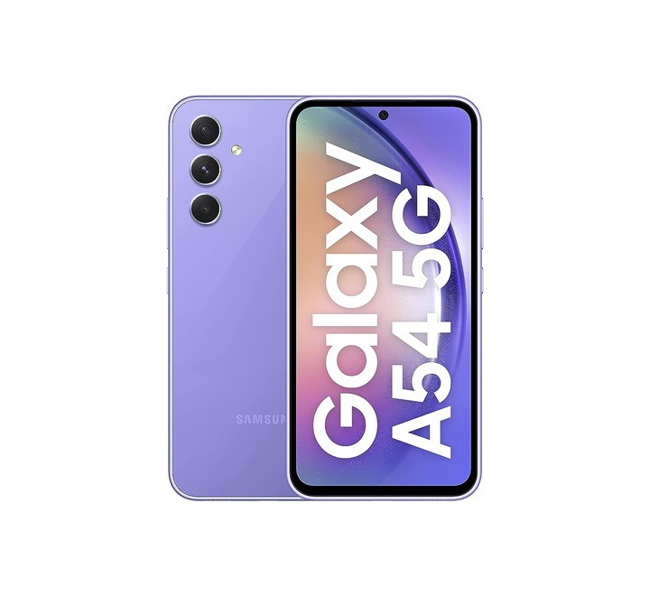 Samsung Galaxy A54 5G (Awesome Violet 8GB 256GB Storage) | 50 MP No Shake Cam (OIS) | IP67 | Gorilla Glass 5 | Voice Focus | Without Charger (A546ELVD VOILET)